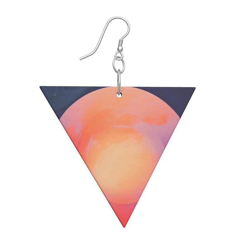 Geometric Solstice Wooden Earrings