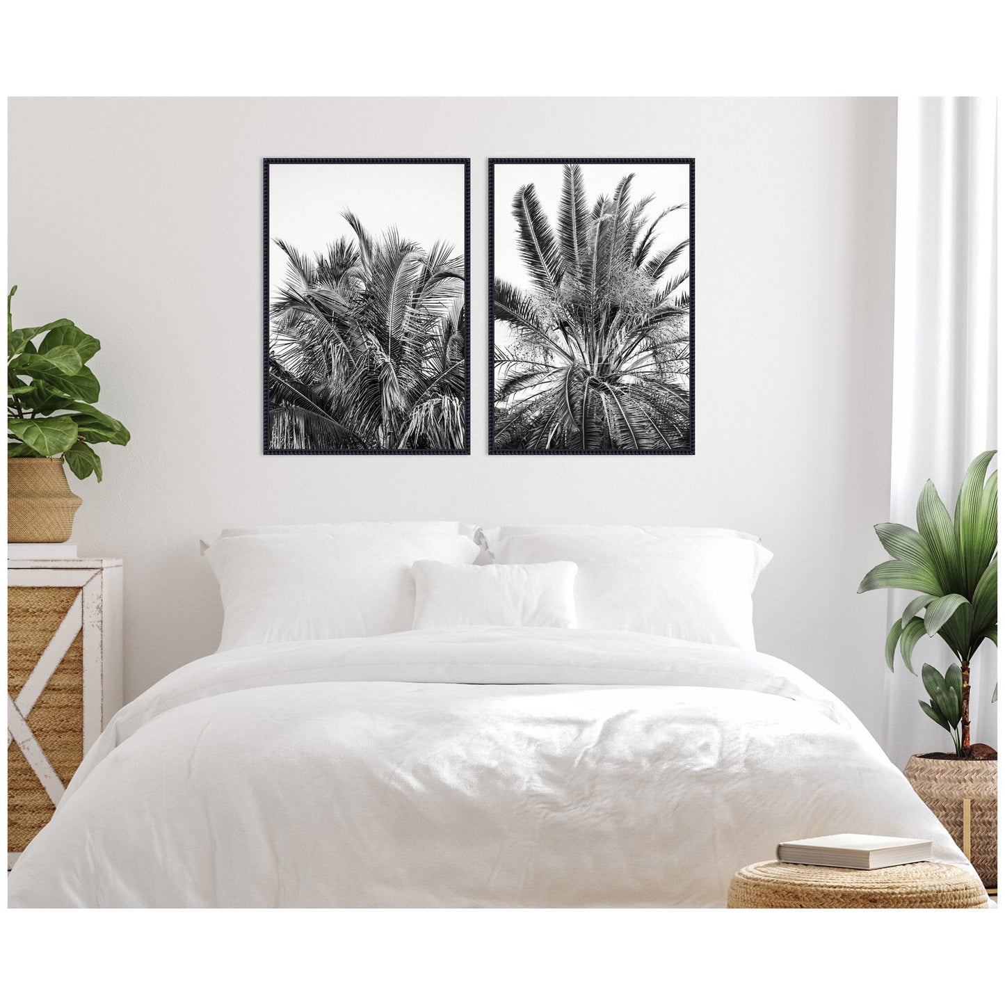 Palms No. 13 & No.15 2 Piece Framed Canvas Wall Art Set by Alicia Bock