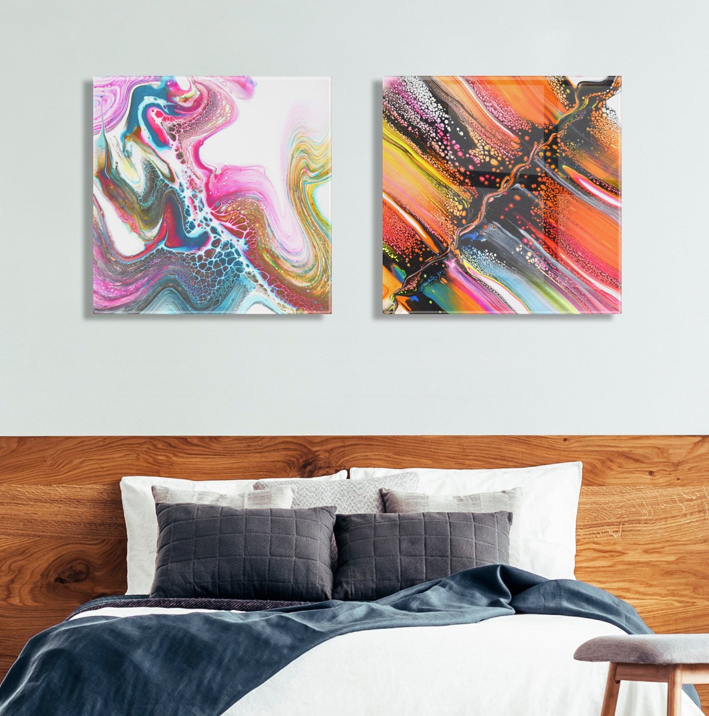 Limited Edition Aloha Floating Acrylic Art by Xizhou Xie