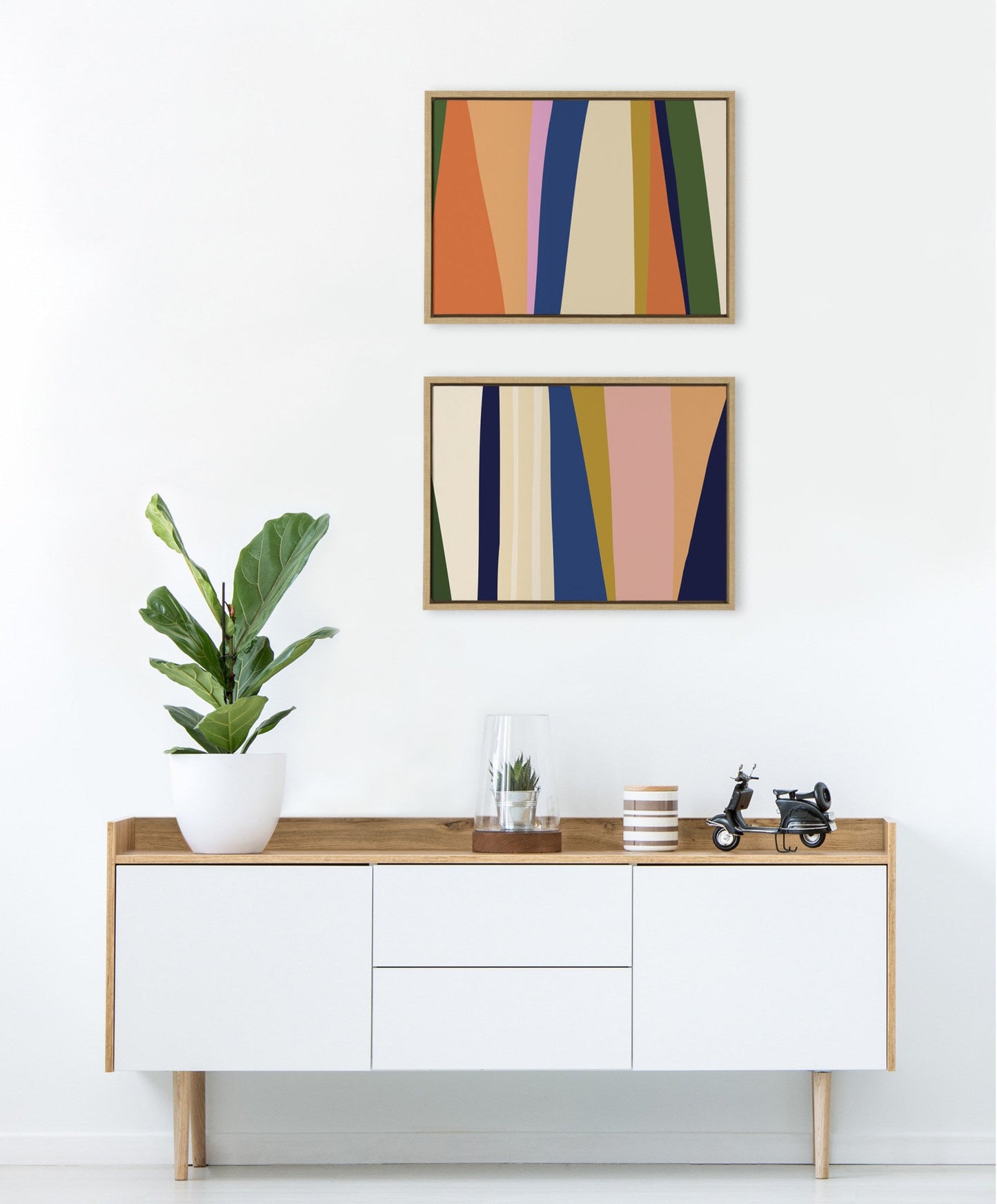 Boho Max 1 and 2 Framed Canvas by The Creative Bunch Studio
