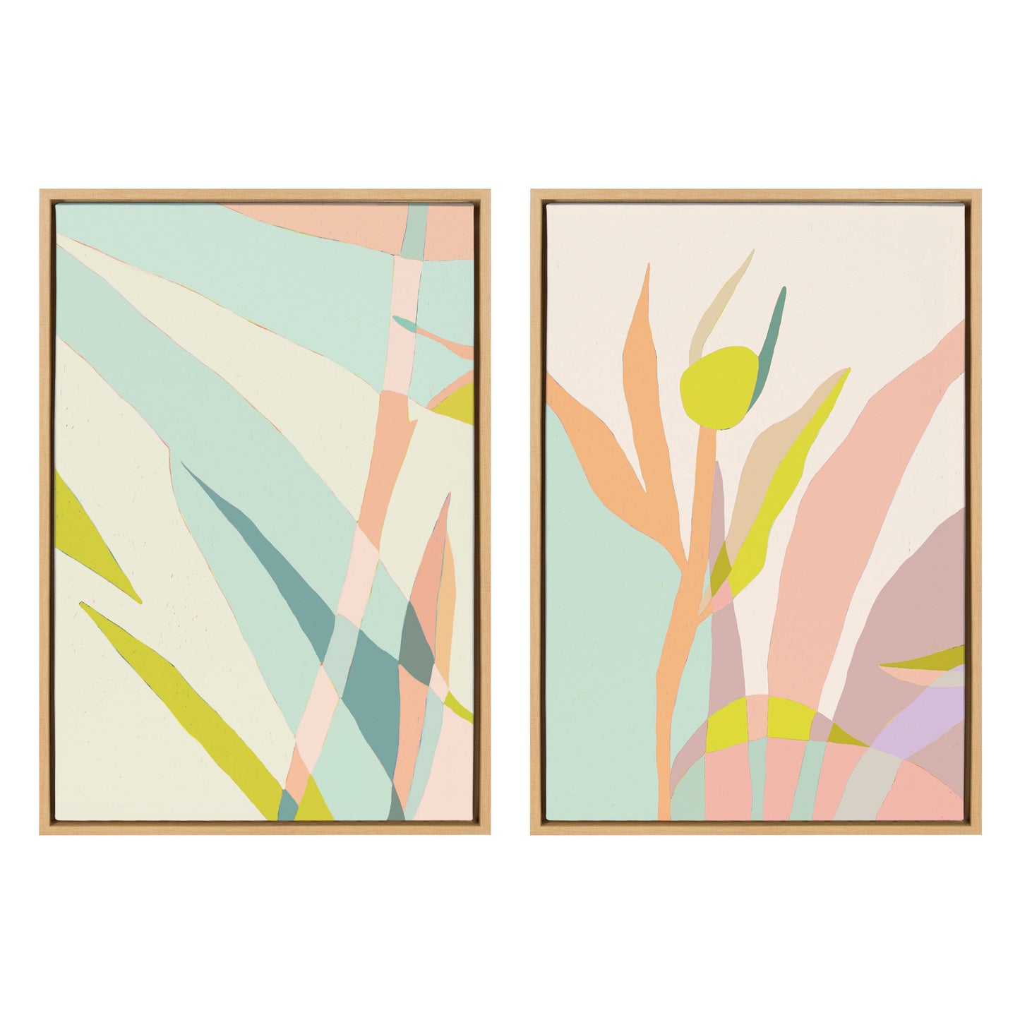 Delight in the Moment 3 and 4 Framed Canvas by Alicia Schultz