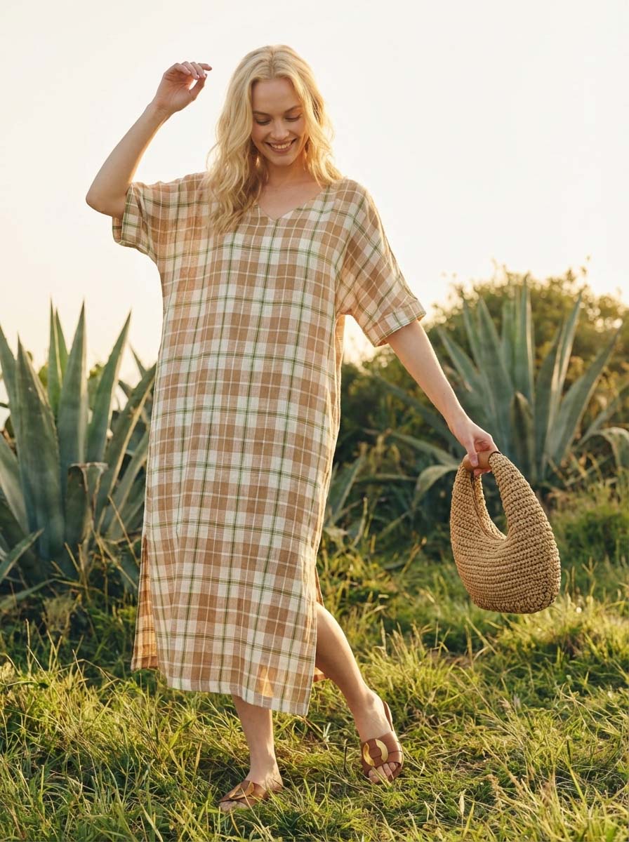 Round Crochet Woven Handheld Straw Bag