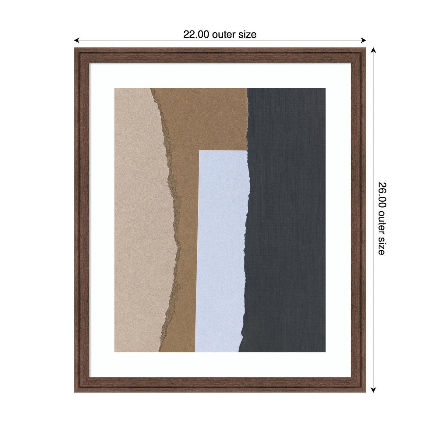 Torn Paper No3 by Mareike Bohmer Framed Wall Art Print