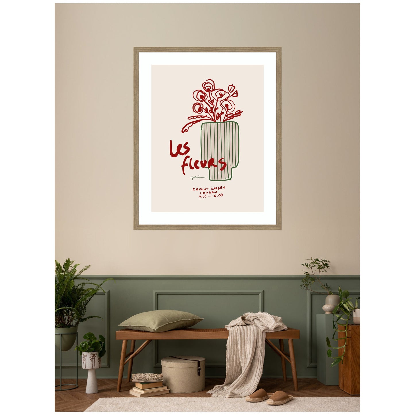 Les Fleurs by Gabrielly Guedes Framed Wall Art Print