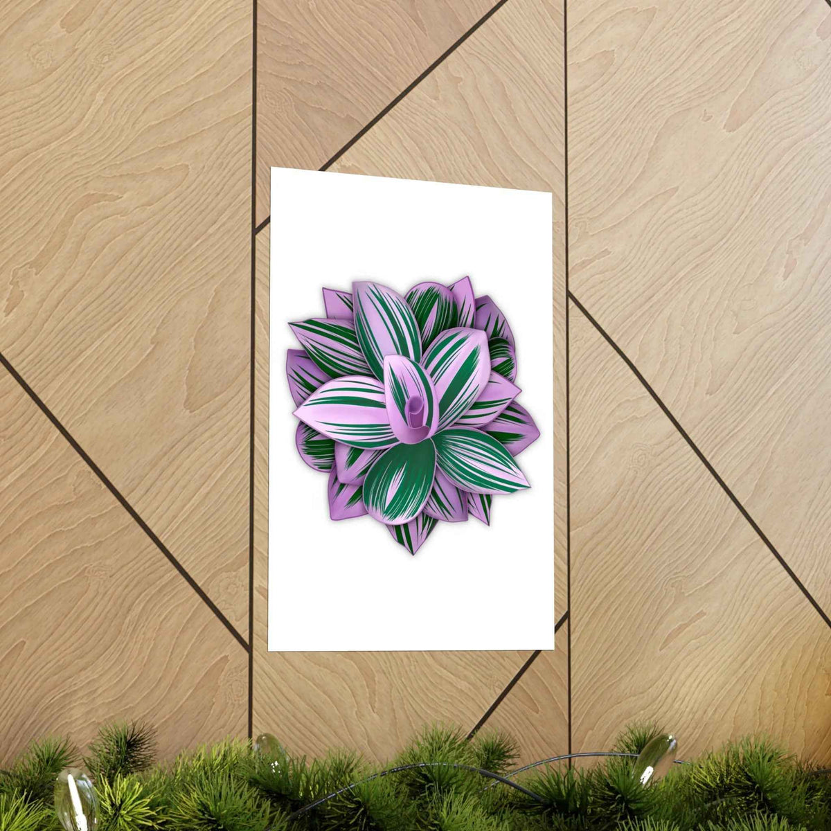 Tradescantia Nanouk Botanical Print – Unframed Wall Art