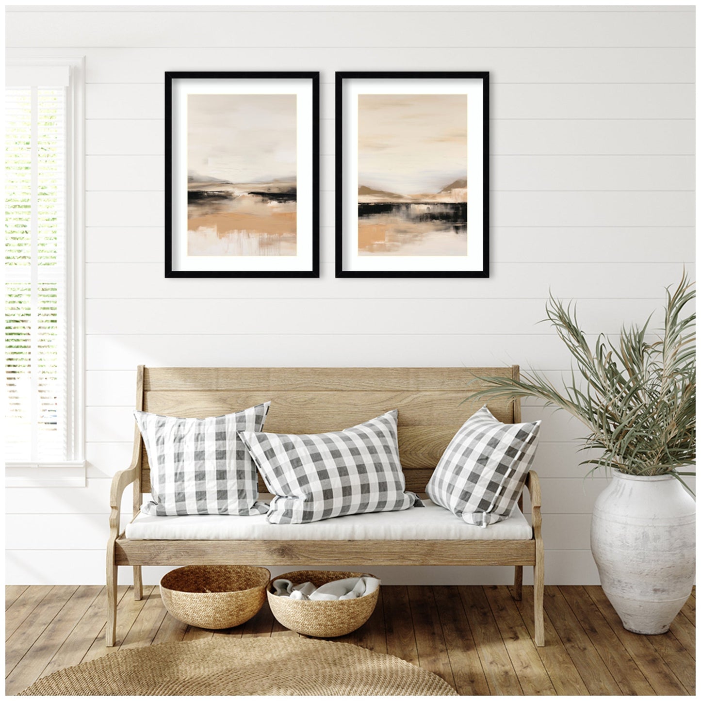 Peaceful Landscape No. 1 & No. 2 2 Piece Framed Wall Art Print Set by Amy Lighthall