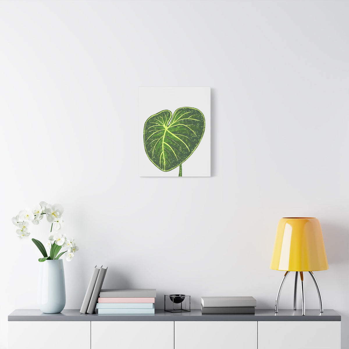 Philodendron Gloriosum Canvas Print – Botanical Wall Art