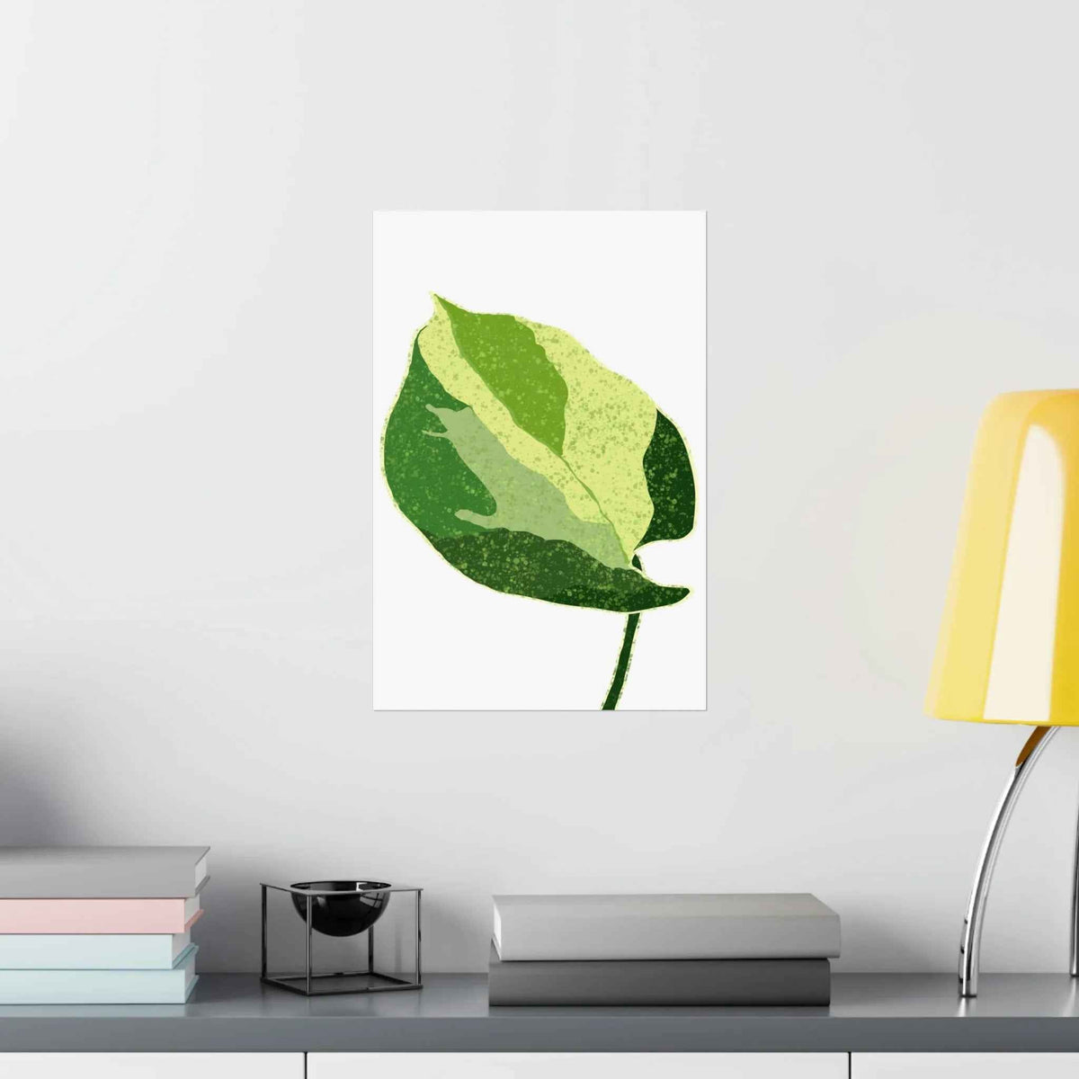 Manjula Pothos Illustrated Botanical Print – Unframed Wall Art