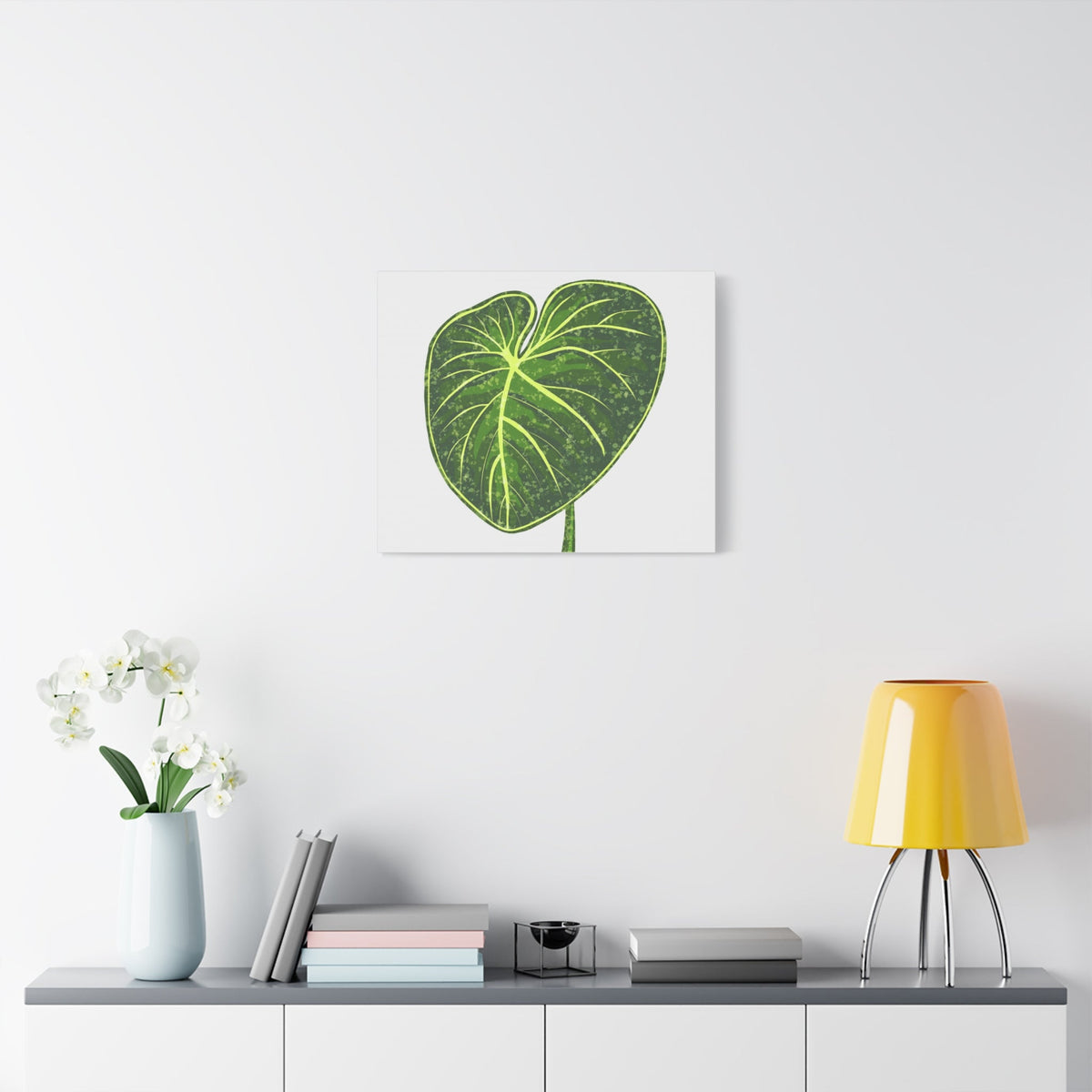 Philodendron Gloriosum Canvas Print – Botanical Wall Art