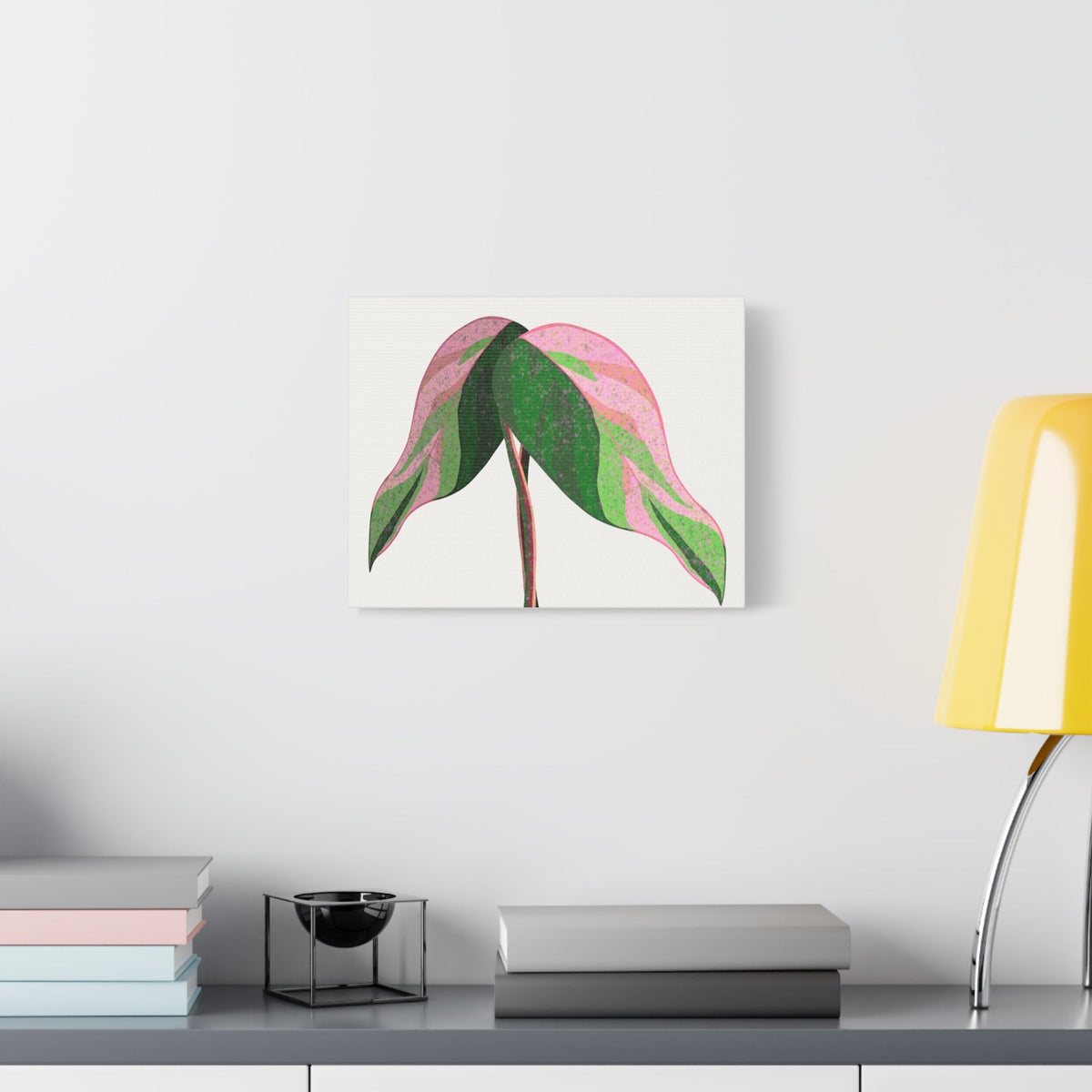 Pink Princess Philodendron Canvas Print – Botanical Wall Art