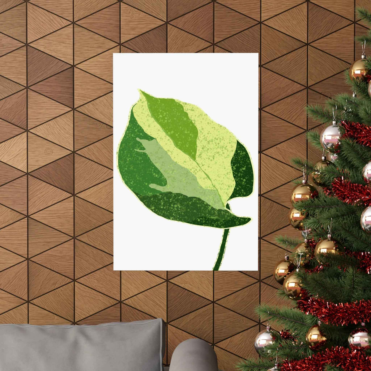 Manjula Pothos Illustrated Botanical Print – Unframed Wall Art