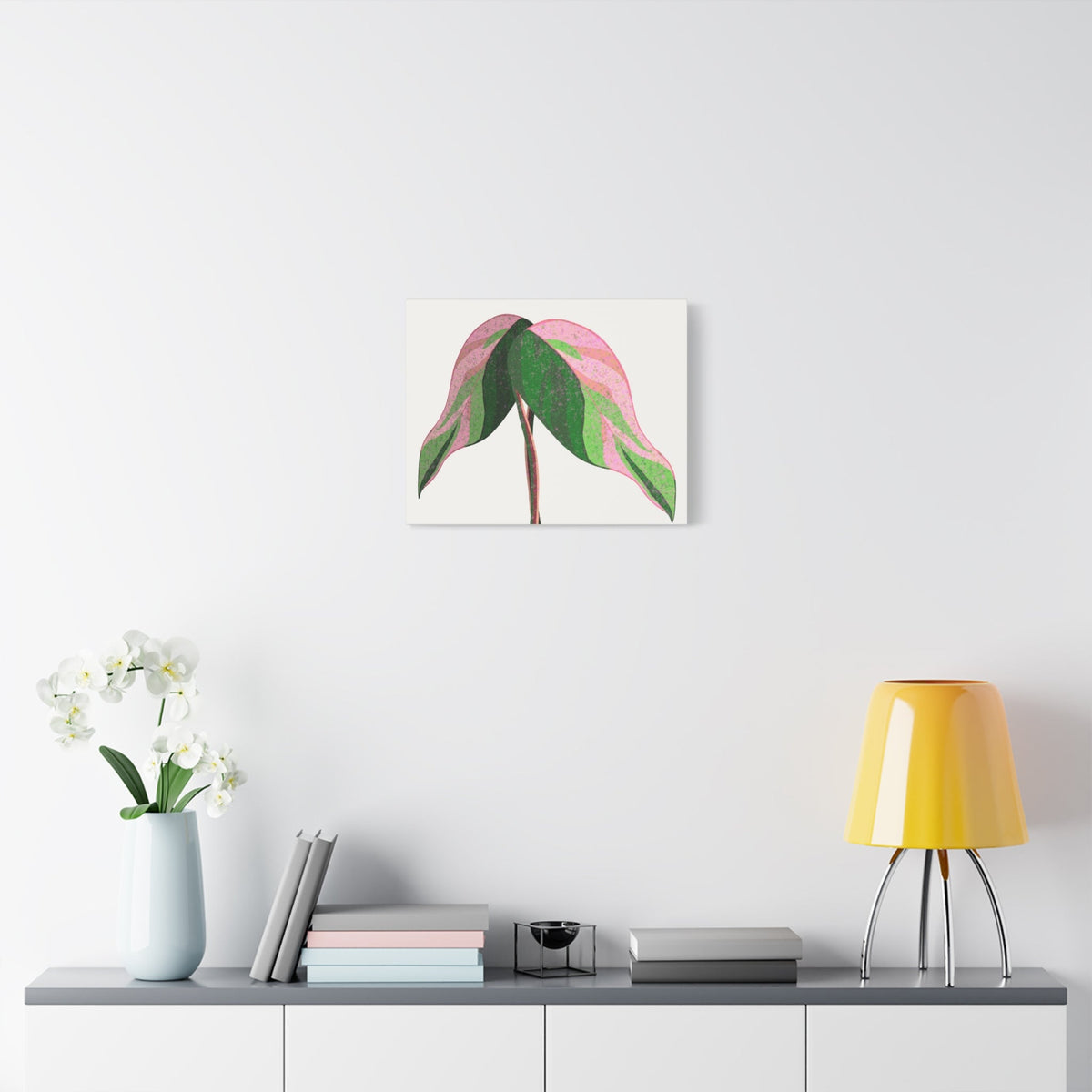 Pink Princess Philodendron Canvas Print – Botanical Wall Art