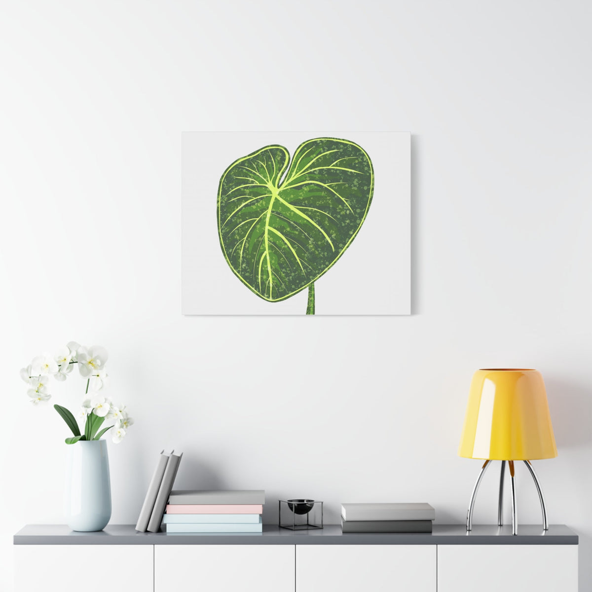 Philodendron Gloriosum Canvas Print – Botanical Wall Art