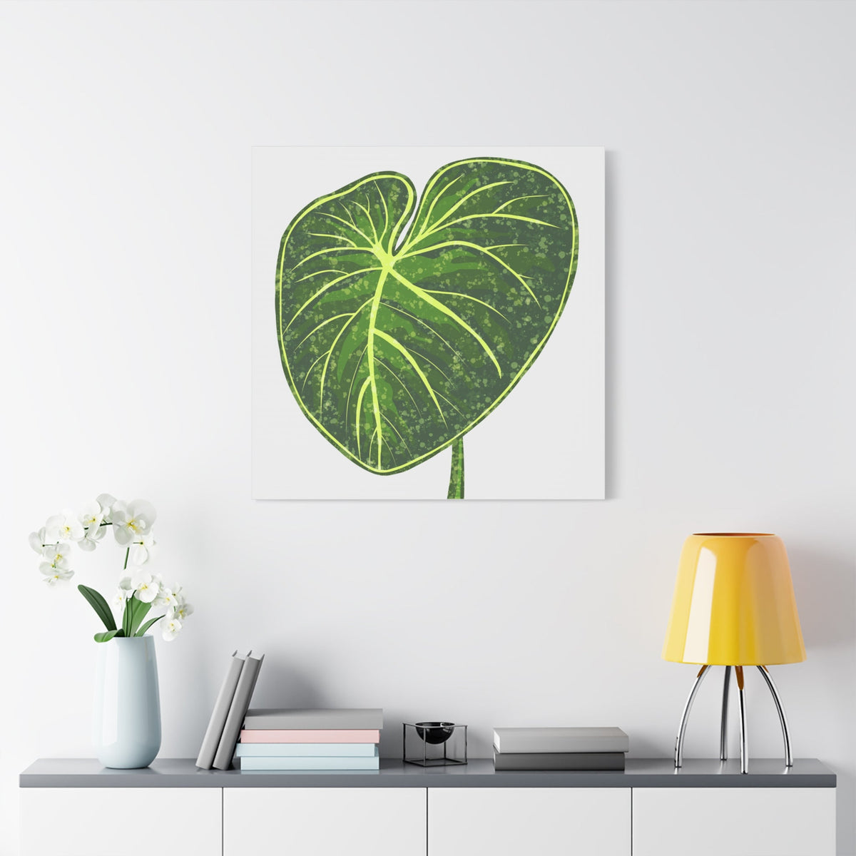 Philodendron Gloriosum Canvas Print – Botanical Wall Art