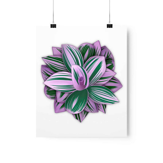 Tradescantia Nanouk Botanical Print – Unframed Wall Art