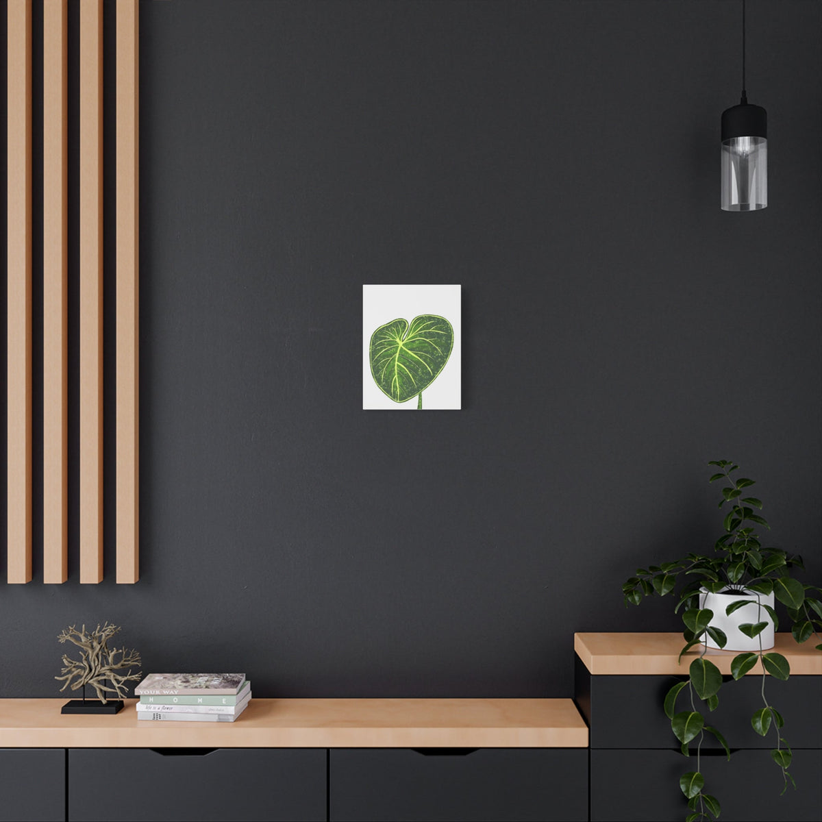 Philodendron Gloriosum Canvas Print – Botanical Wall Art
