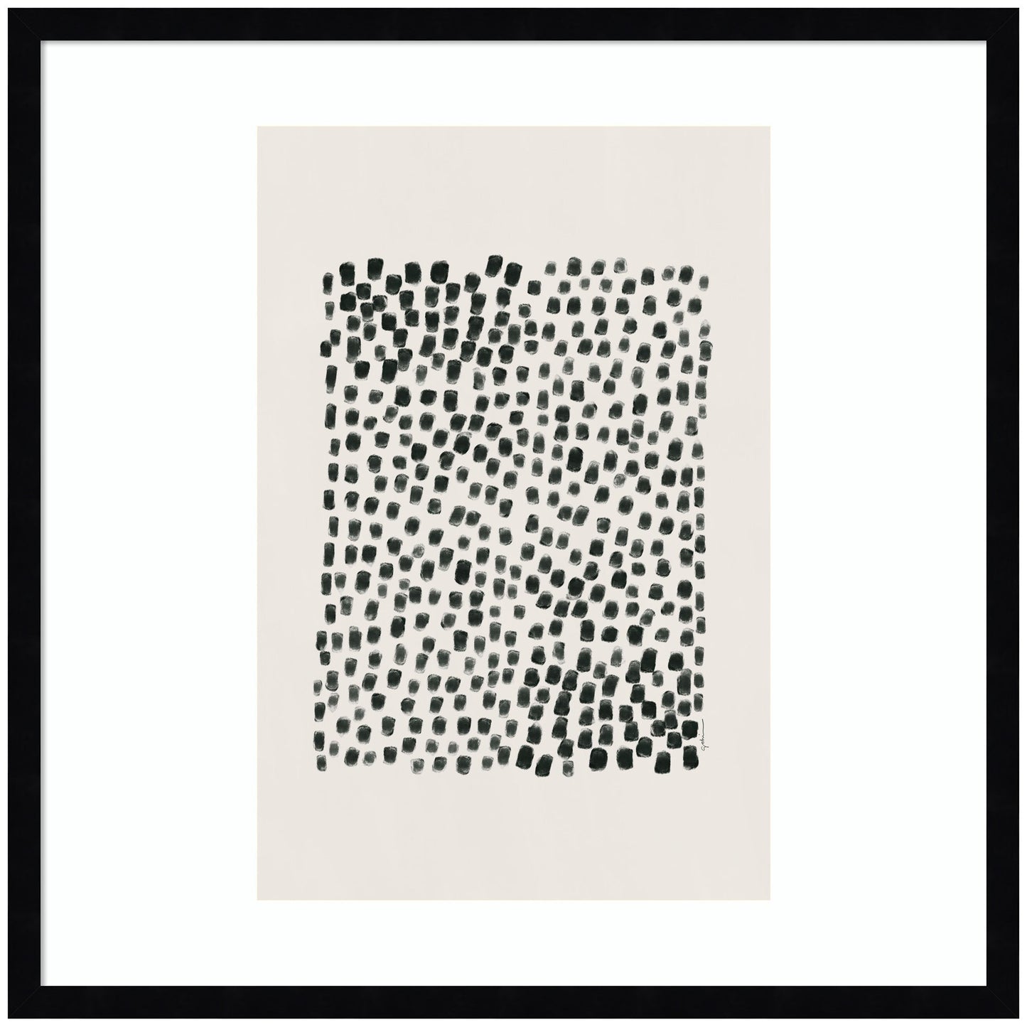 Abstract Black by Gabrielly Guedes Framed Wall Art Print