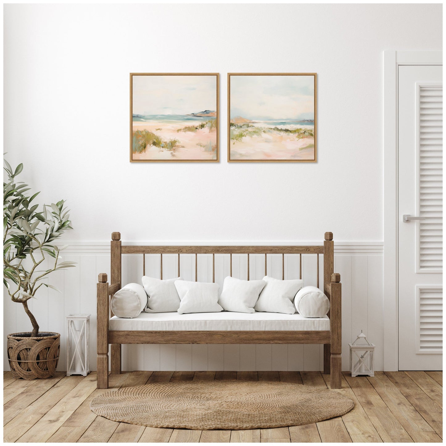 Tranquil Landscape Square 2 Piece Framed Canvas Wall Art Set by Amy Lighthall