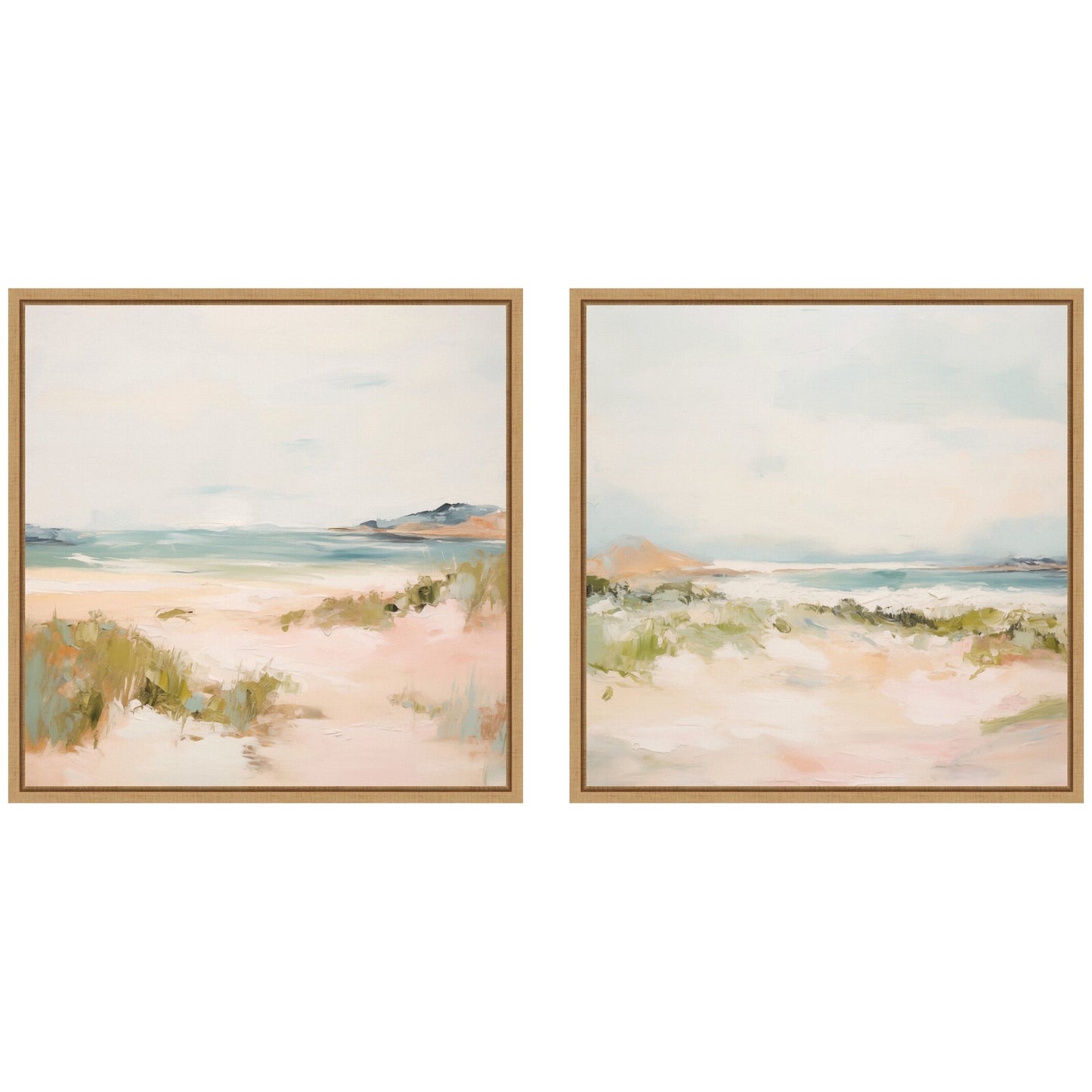 Tranquil Landscape Square 2 Piece Framed Canvas Wall Art Set by Amy Lighthall