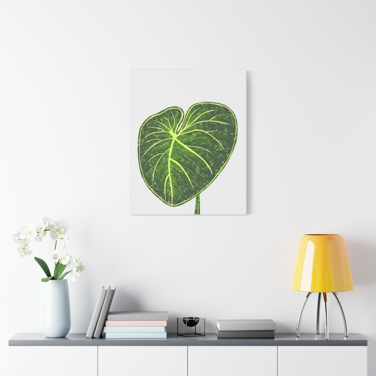 Philodendron Gloriosum Canvas Print – Botanical Wall Art
