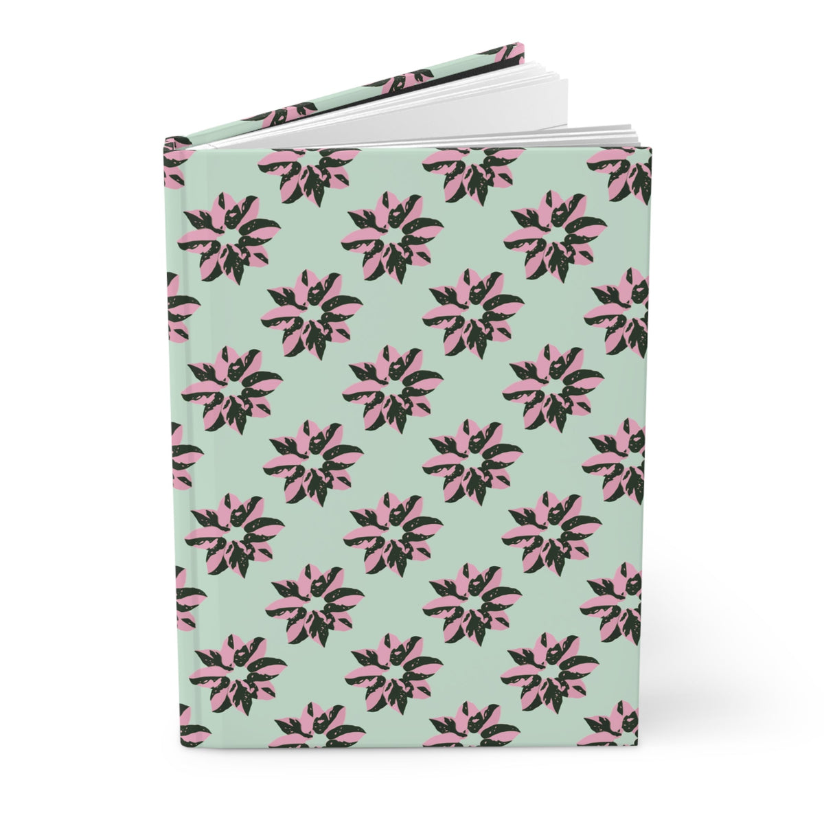 Pink Princess Philodendron Pattern Hardcover Journal