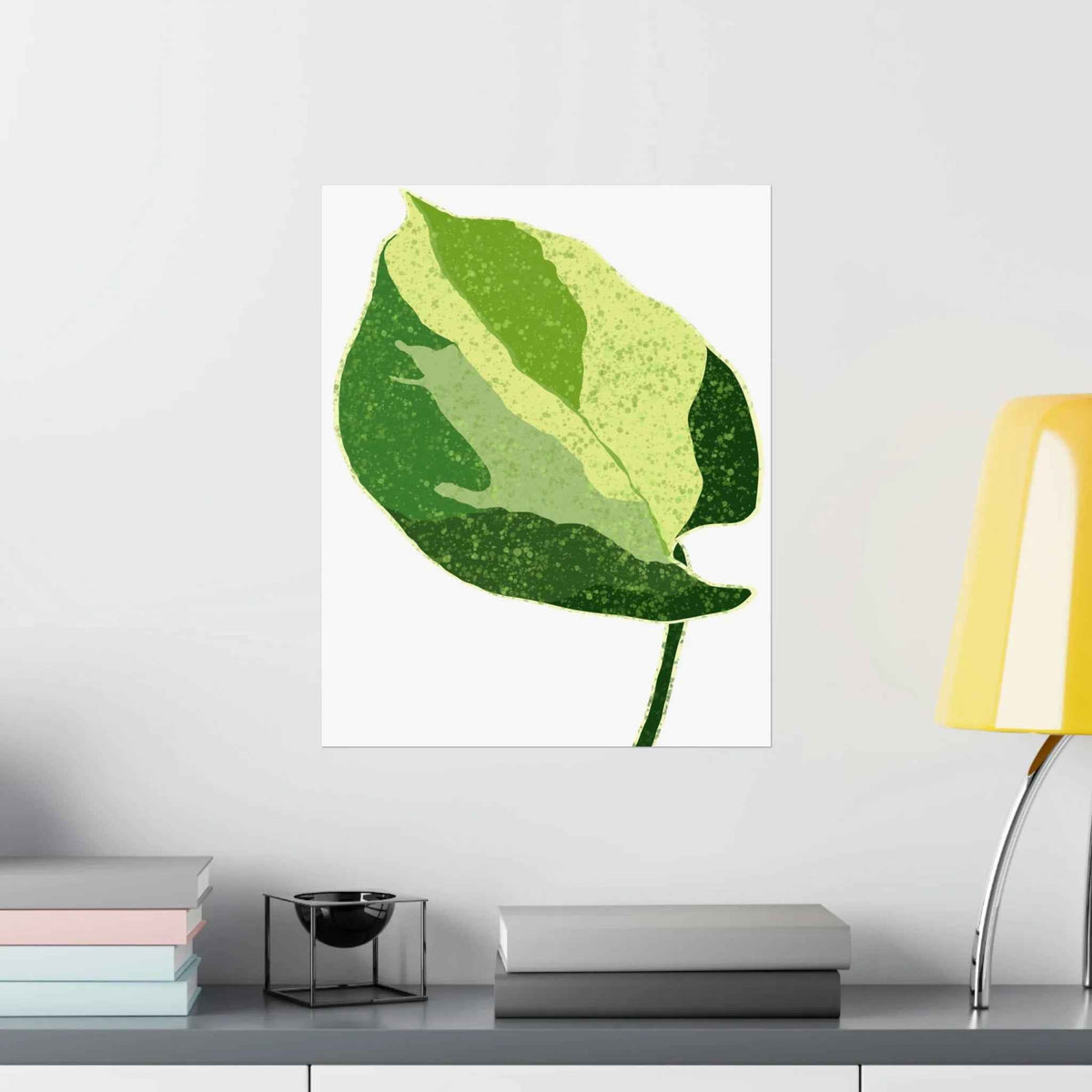 Manjula Pothos Illustrated Botanical Print – Unframed Wall Art