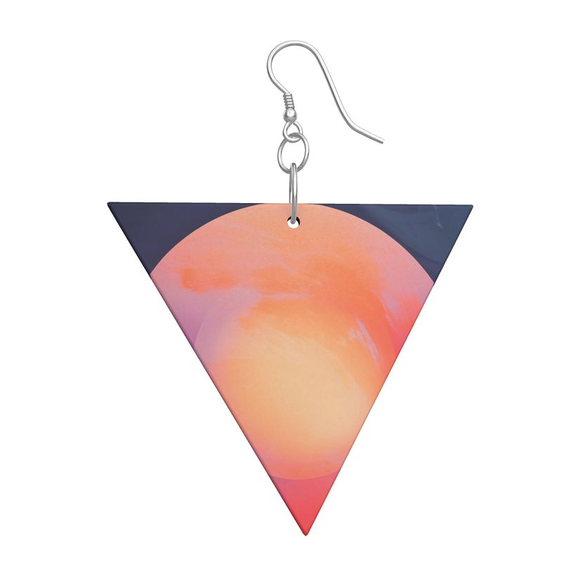 Geometric Solstice Wooden Earrings