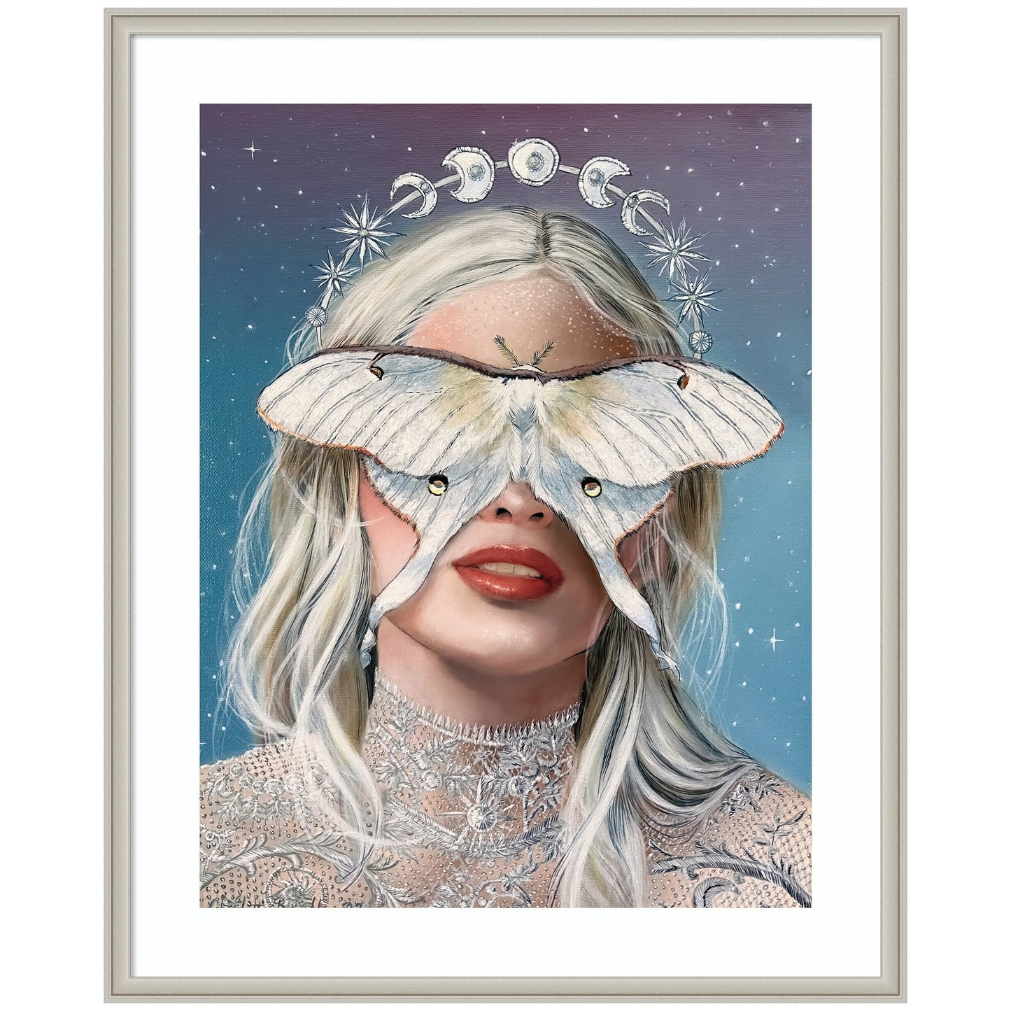 Moon Witch by Charlotte Brindley Framed Wall Art Print