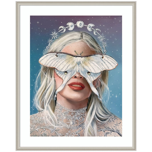 Moon Witch by Charlotte Brindley Framed Wall Art Print