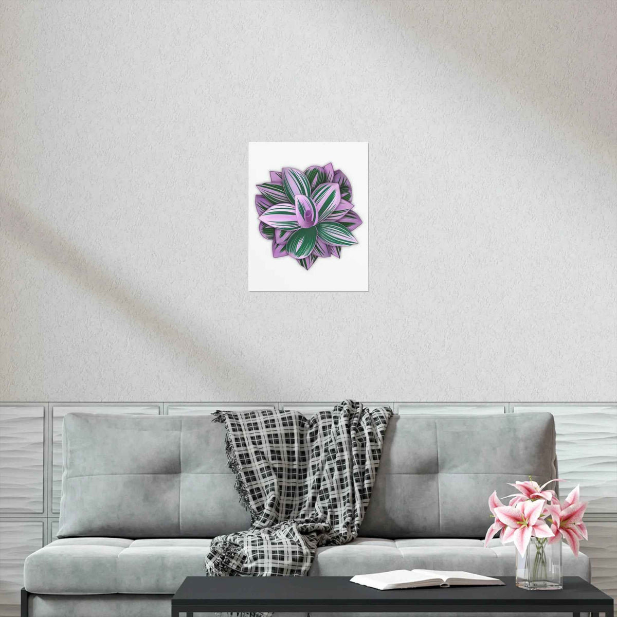 Tradescantia Nanouk Botanical Print – Unframed Wall Art