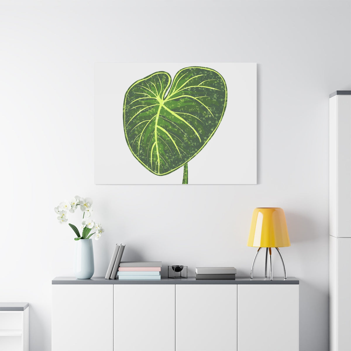 Philodendron Gloriosum Canvas Print – Botanical Wall Art