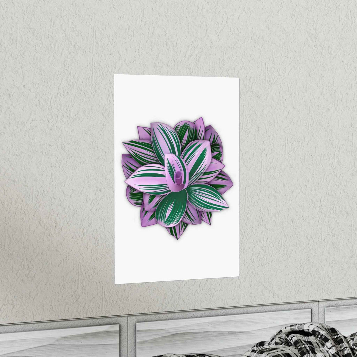 Tradescantia Nanouk Botanical Print – Unframed Wall Art