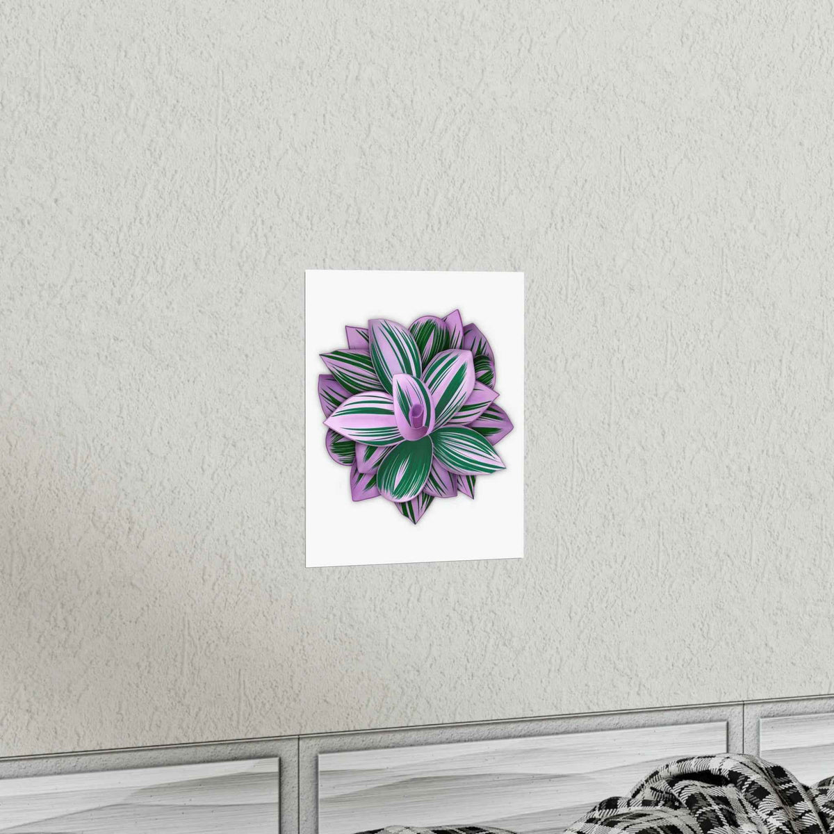Tradescantia Nanouk Botanical Print – Unframed Wall Art