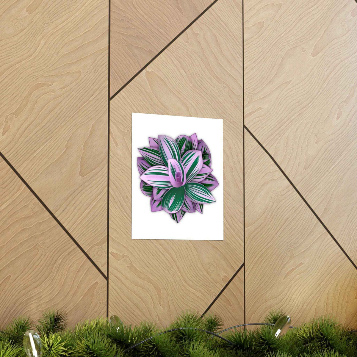Tradescantia Nanouk Botanical Print – Unframed Wall Art