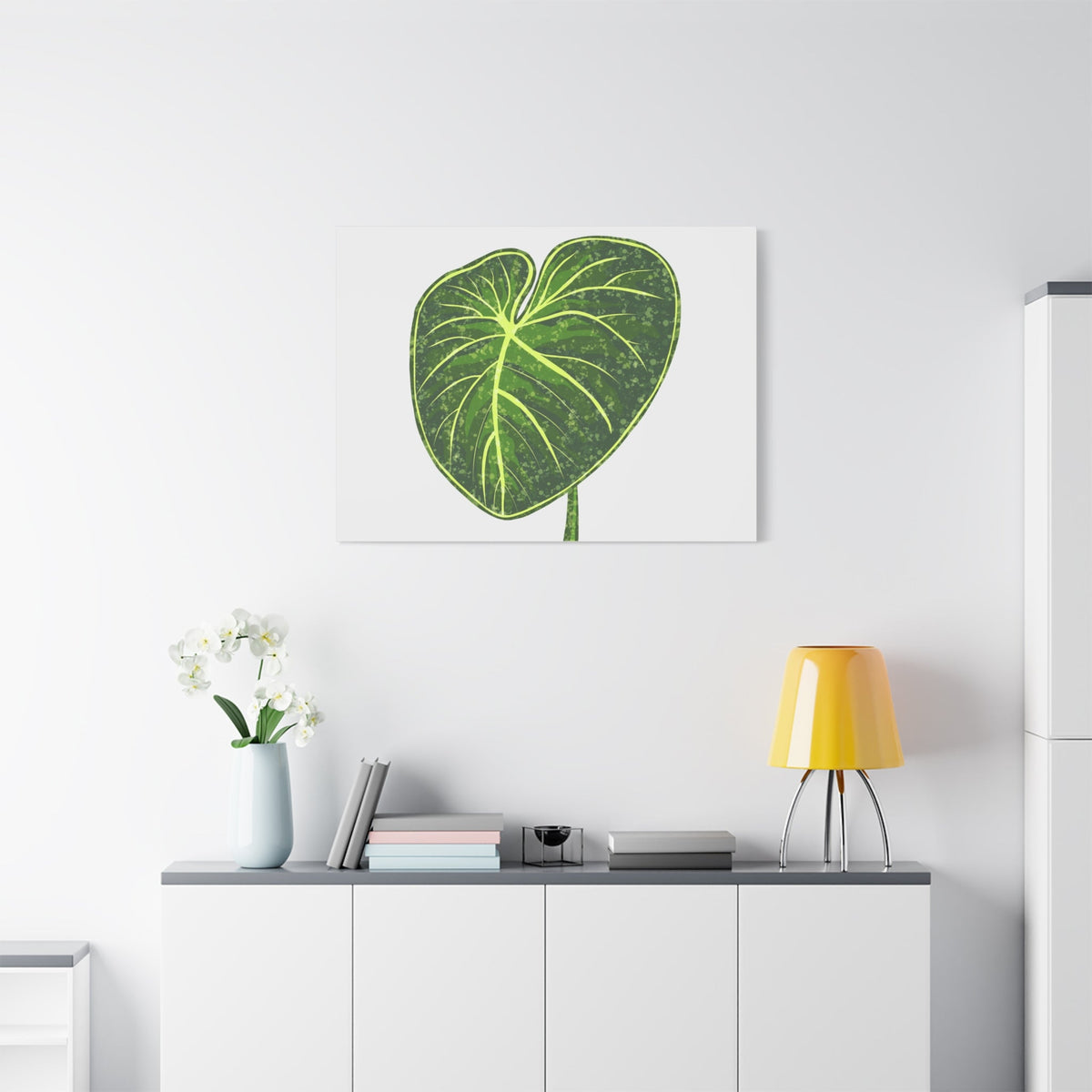 Philodendron Gloriosum Canvas Print – Botanical Wall Art
