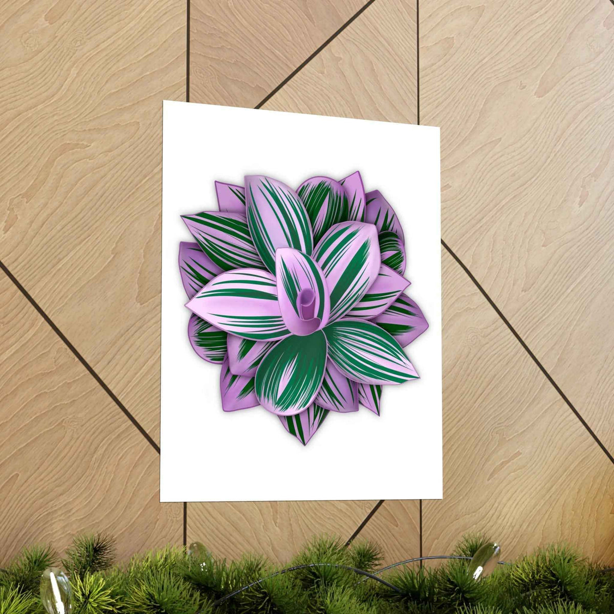 Tradescantia Nanouk Botanical Print – Unframed Wall Art