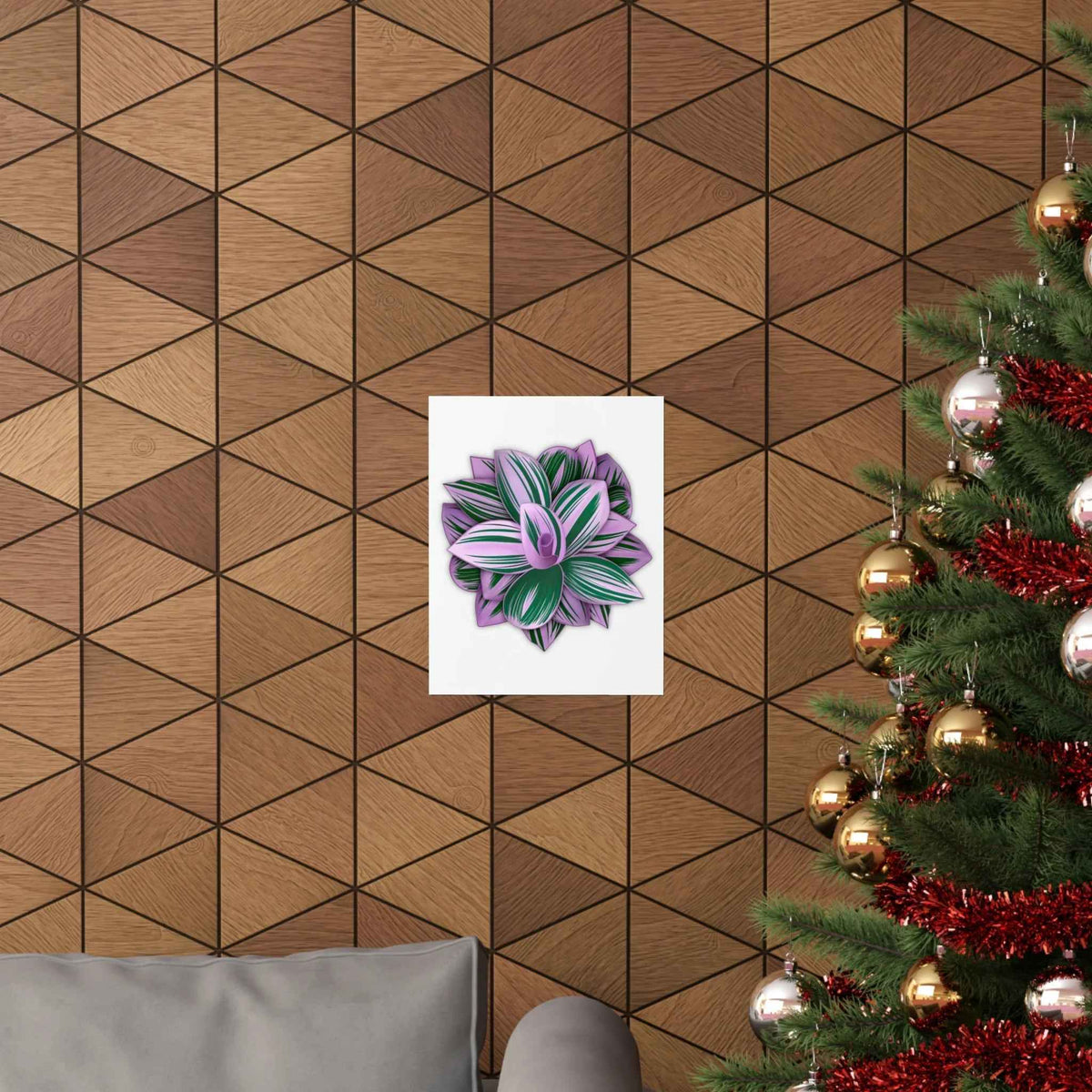 Tradescantia Nanouk Botanical Print – Unframed Wall Art