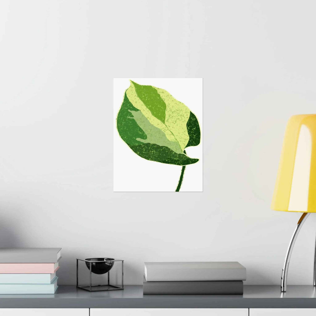 Manjula Pothos Illustrated Botanical Print – Unframed Wall Art