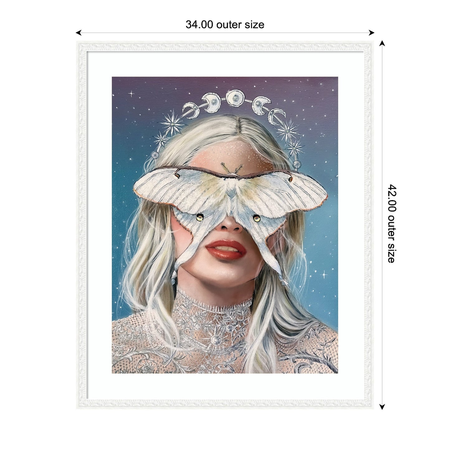 Moon Witch by Charlotte Brindley Framed Wall Art Print