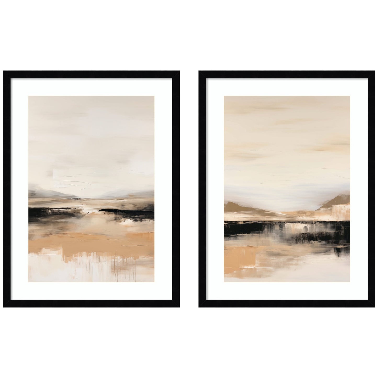 Peaceful Landscape No. 1 & No. 2 2 Piece Framed Wall Art Print Set by Amy Lighthall
