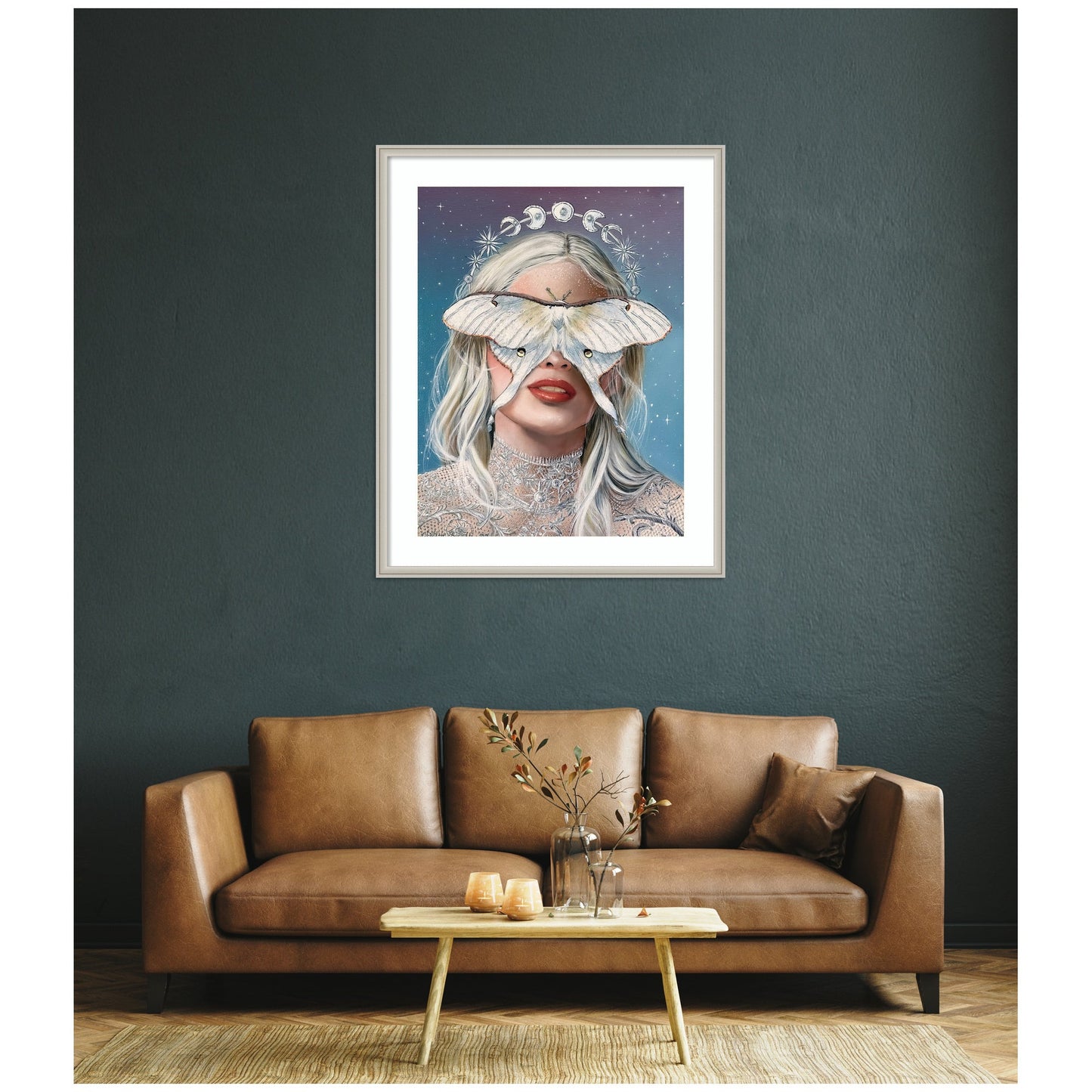Moon Witch by Charlotte Brindley Framed Wall Art Print