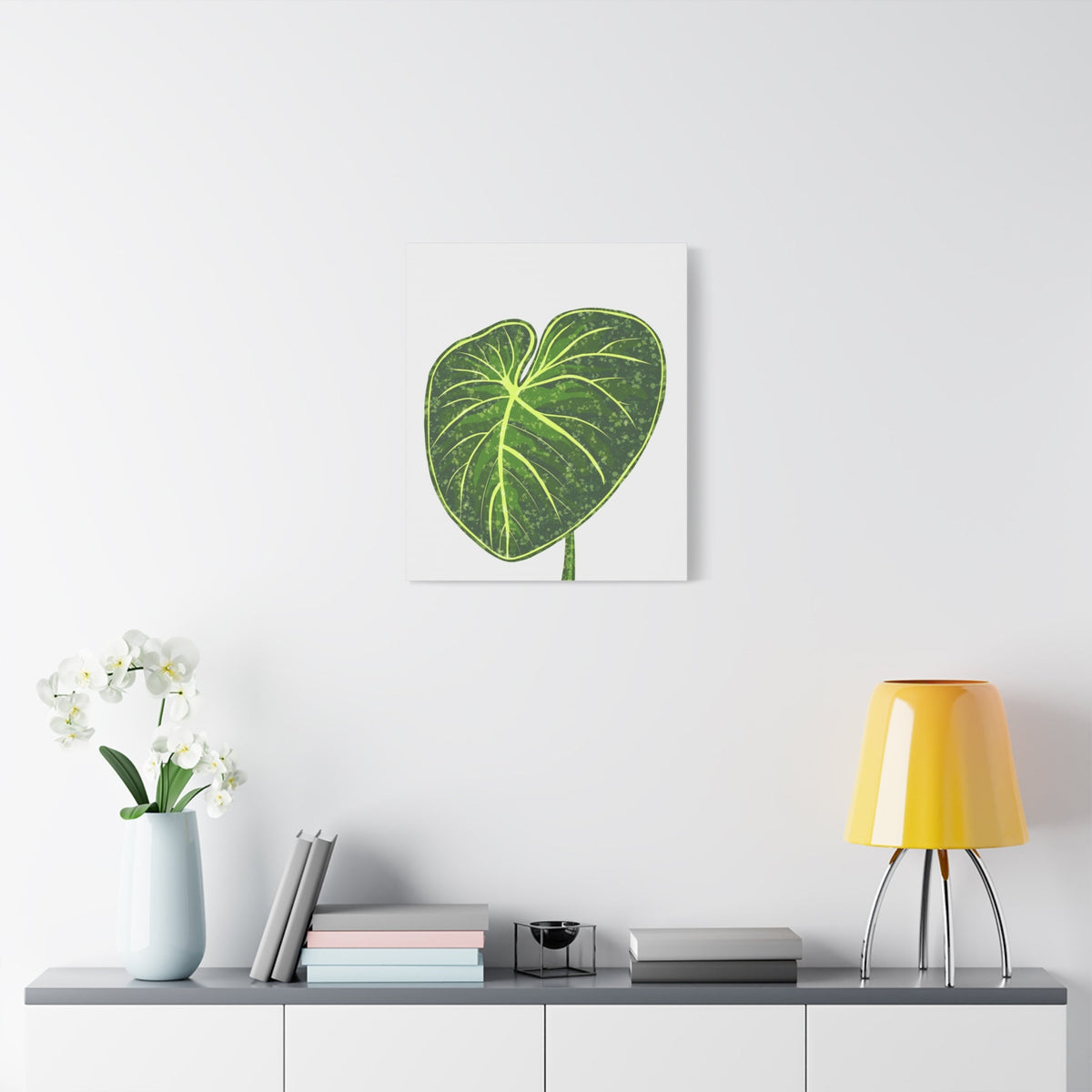 Philodendron Gloriosum Canvas Print – Botanical Wall Art