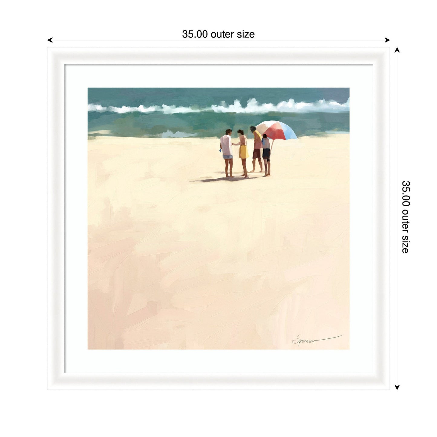 Afternoon Meet Up by Mary Sparrow Framed Wall Art Print