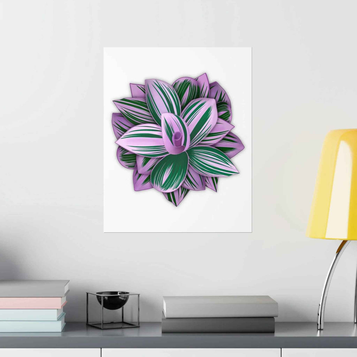 Tradescantia Nanouk Botanical Print – Unframed Wall Art
