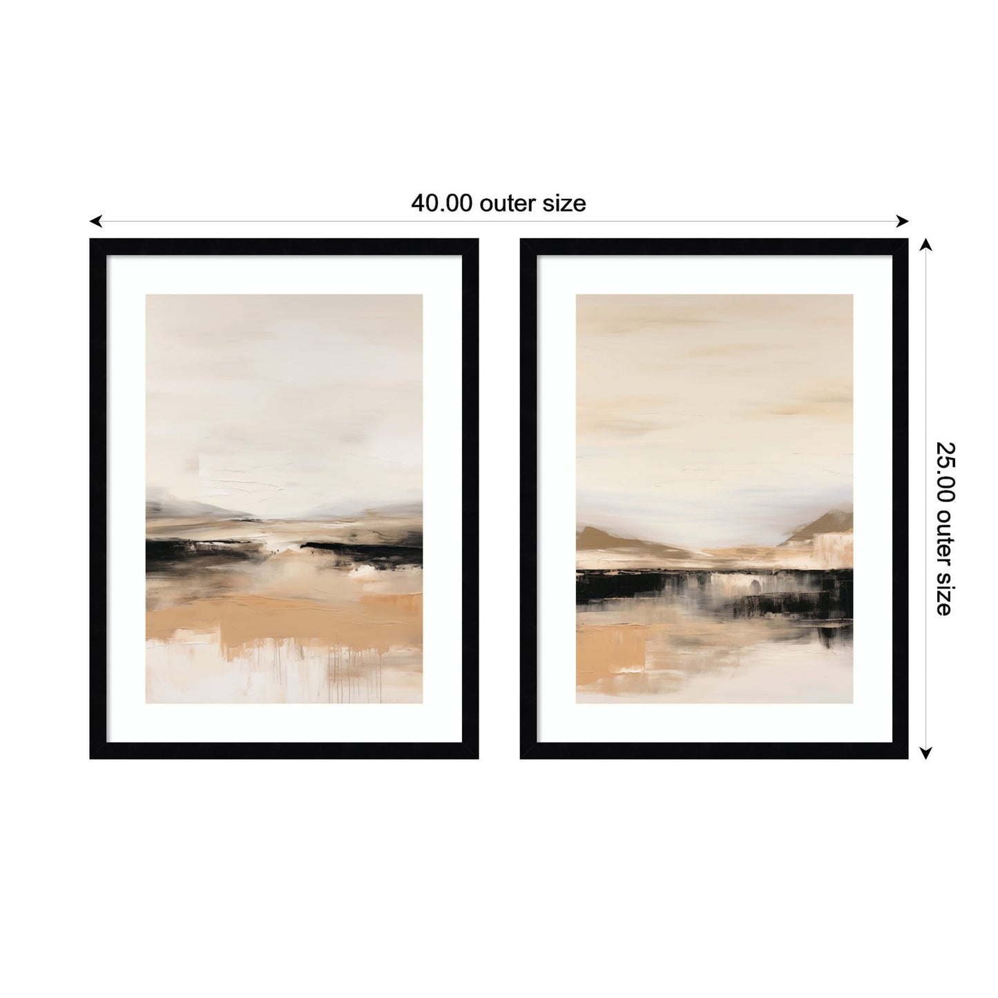 Peaceful Landscape No. 1 & No. 2 2 Piece Framed Wall Art Print Set by Amy Lighthall