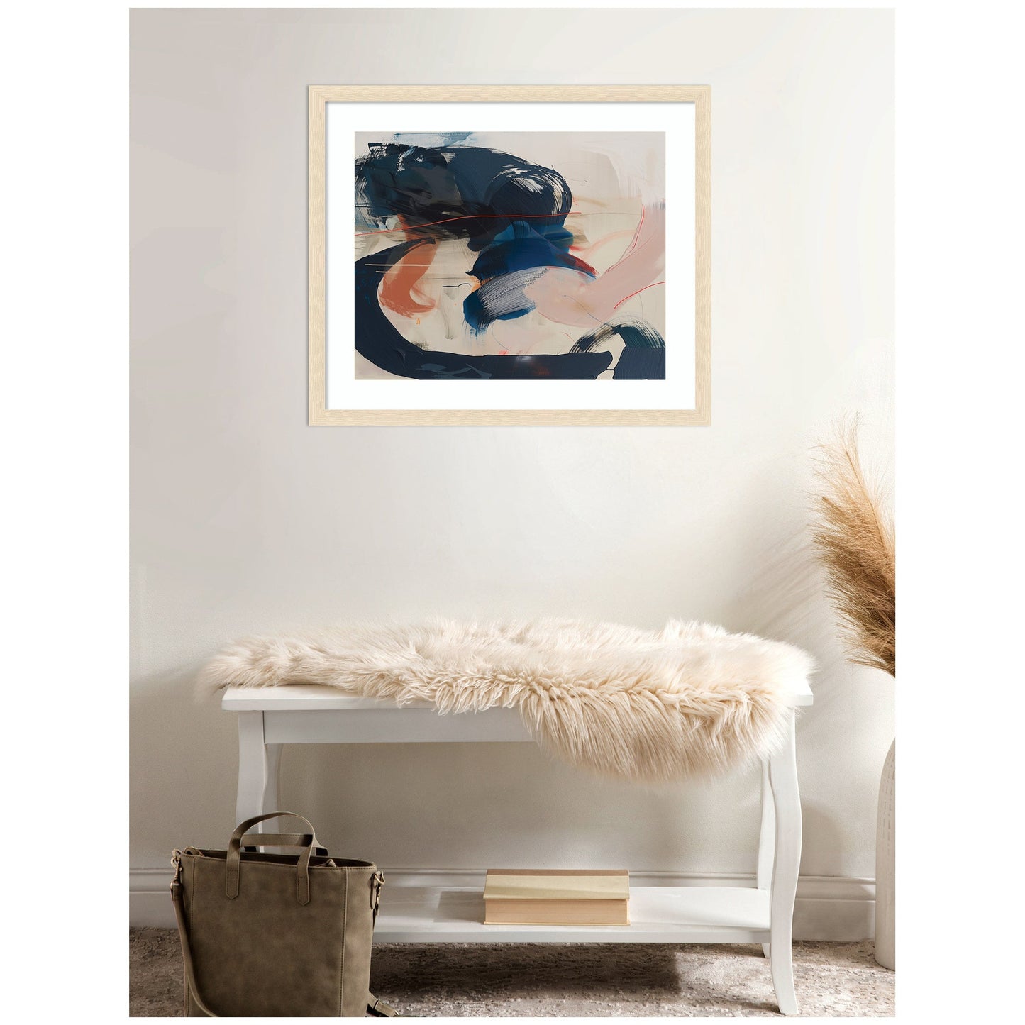 Framed Art Deep Blue Momentum I by Amy Lighthall