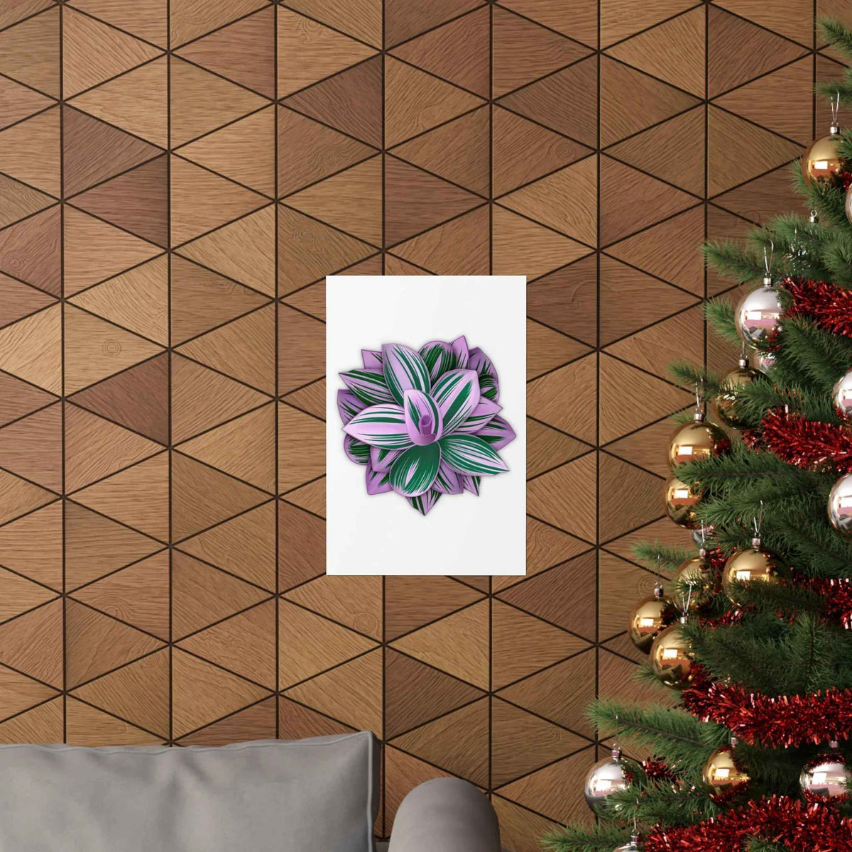 Tradescantia Nanouk Botanical Print – Unframed Wall Art