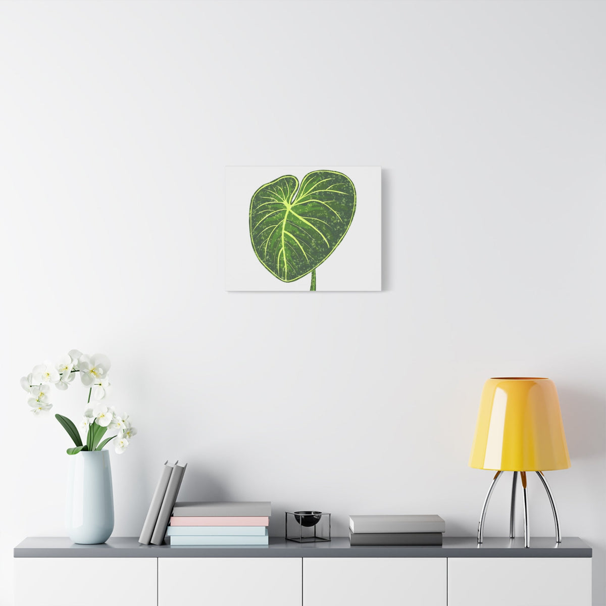 Philodendron Gloriosum Canvas Print – Botanical Wall Art