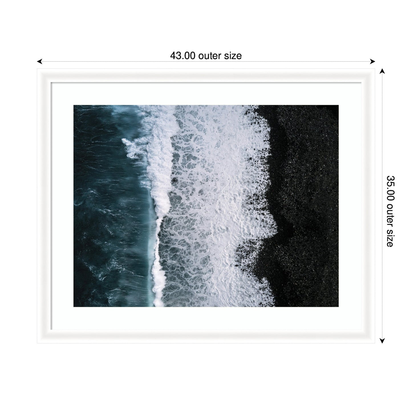 Limited Edition Ocean Waves on the Black Beach in Iceland by Michael Schauer