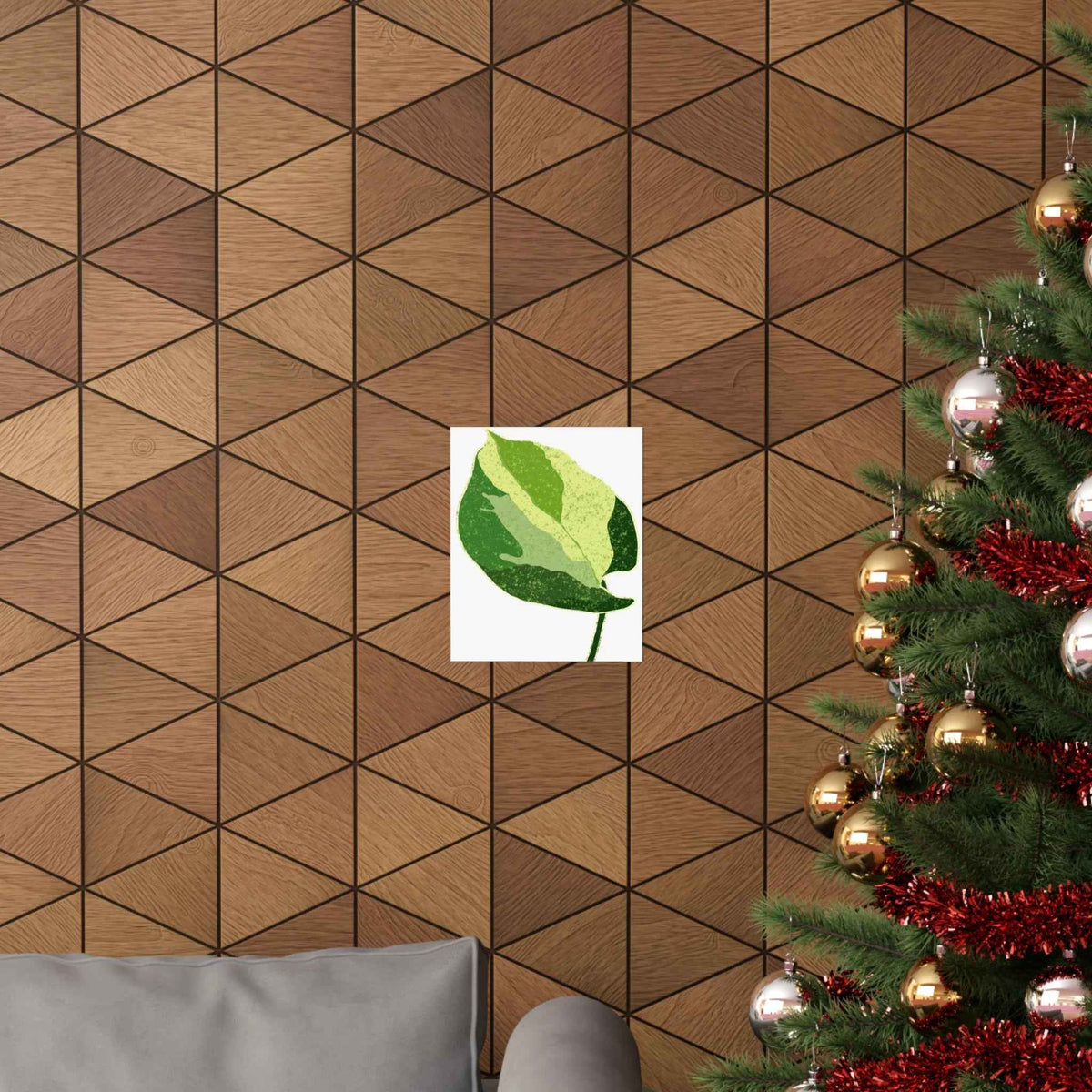 Manjula Pothos Illustrated Botanical Print – Unframed Wall Art